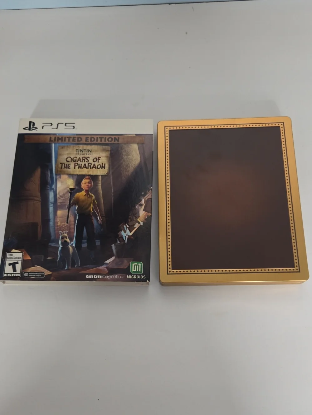 Sony PS5 Tintin: Cigars of the Pharaoh Limited Edition – White and Brown Artwork